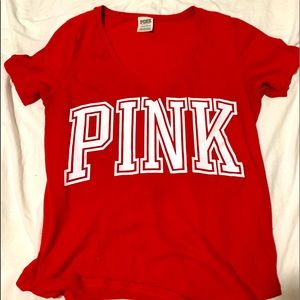 pink short sleeve